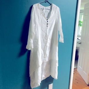 NWT Women’s Number One White Summer Beach Sun Dress Size L